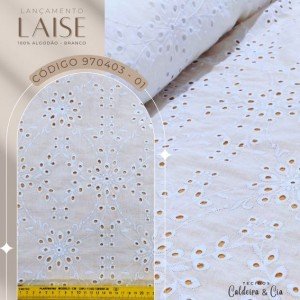 Bordado Laise cor - 01 (Branco)